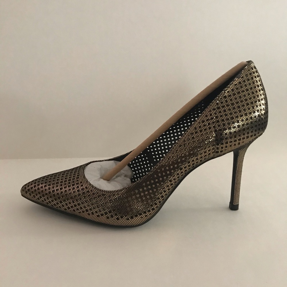 Katy Perry Sissy Heels Pump Metallic Gold *NEW*